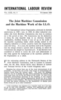 The joint maritime commission and the maritime work of the ILO