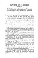 Works councils and arbitration tribunals in the Czecho-Slovakian mining industry