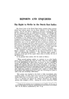 The right to strike in the Dutch East Indies