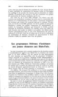 Les programmes fédéraux d'assistance aux jeunes chômeurs aux Etats-Unis