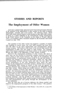 The employment of older women
