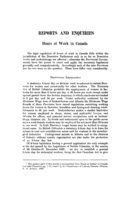 Hours of work in Canada