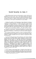Social security in Asia: I