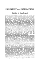 Statistics of unemployment