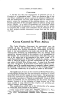 Cocoa control in West Africa