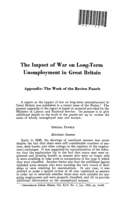 The impact of war on long-term unemployment in Great Britain: appendix: the work of the review panels