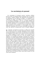 Los movimientos de personal