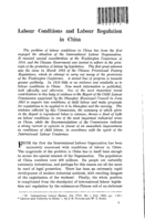 Labour conditions and labour regulation in China