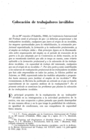 Colocación de trabajadores inválidos