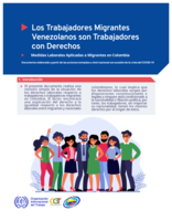 Los trabajadores migrantes venezolanos son trabajadores con derechos: medidas laborales aplicadas a migrantes en Colombia