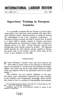 Supervisory training in European countries