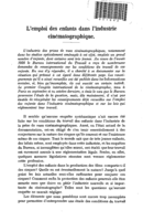 L'emploi des enfants dans l'industrie cinématographique