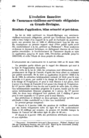 L'évolution financière de l'assurance-vieillesse-survivants obligatoire en Grande-Bretagne: résultats d'application, bilan actuariel et prévisions
