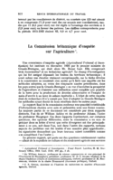 La Commission britannique d'enquête sur l'agriculture
