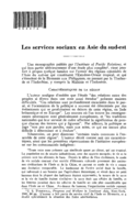 Les services sociaux en Asie du sud-est