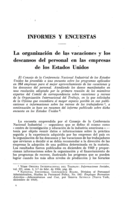La organización de las vacaciones y los descansos del personal en las empresas de los Estados Unidos
