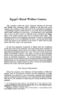 Egypt's rural welfare centres