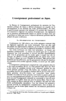L'enseignement professionnel au Japon