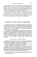 Conditions of native labour in Queensland