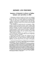 Statistics of industrial accidents in Italian industry and agriculture in 1924