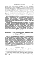 Standard of living and conditions of employment of rangoon workers