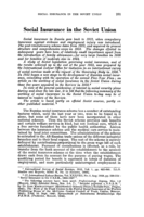 Social insurance in the Soviet Union