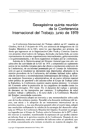 Sexagésima quinta reunión de la Conferencia Internacional del Trabajo: junio de 1979