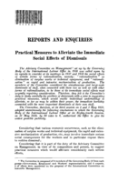 Practical measures to alleviate the immediate social effects of dismissals