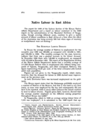 Native labour in East Africa