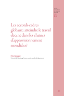 Les accords-cadres globaux: atteindre le travail décent dans les chaînes d'approvisionnement mondiales?