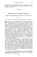 The health of the British population judged by the examination of recruits in 1917 and 1918