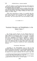 Vocational education and rehabilitation in the United States
