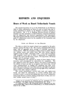 Hours of work on board Netherlands vessels