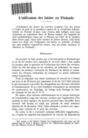 L'utilisation des loisirs en Finlande
