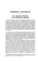 Los convenios colectivos en las industrias químicas