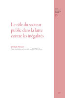 Le rôle du secteur public dans la lutte contre les inégalités