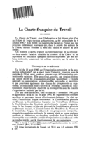 La Charte française du Travail