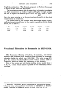 Vocational education in Roumania in 1923-1924