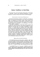 Labour conditions in Indo-China