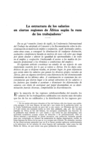 La estructura de los salarios en ciertas regiones de África según la raza de los trabajadores