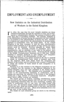 New statistics on the industrial distribution of workers in the United Kingdom