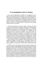 La investigación social en Francia