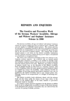 The curative and preventive work of the German workers' invalidity, old-age and widows' and orphans' insurance scheme in 1936