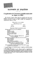 L'application de l'assurance-maladie-maternité au Japon en 1934