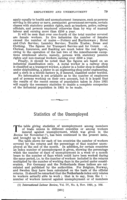 Statistics of the unemployed