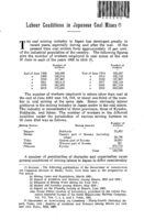 Labour conditions in Japanese coal mines