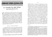 La jornada de siete horas en la U.R.S.S.