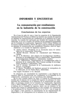 La remuneración por rendimiento en la industria de la construcción: conclusiones de los expertos