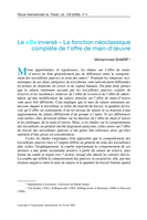 Le "S" inversé: la fonction néoclassique complète de l'offre de main-d'oeuvre