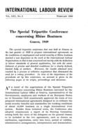 The special tripartite Conference concerning Rhine boatmen: Geneva, 1949